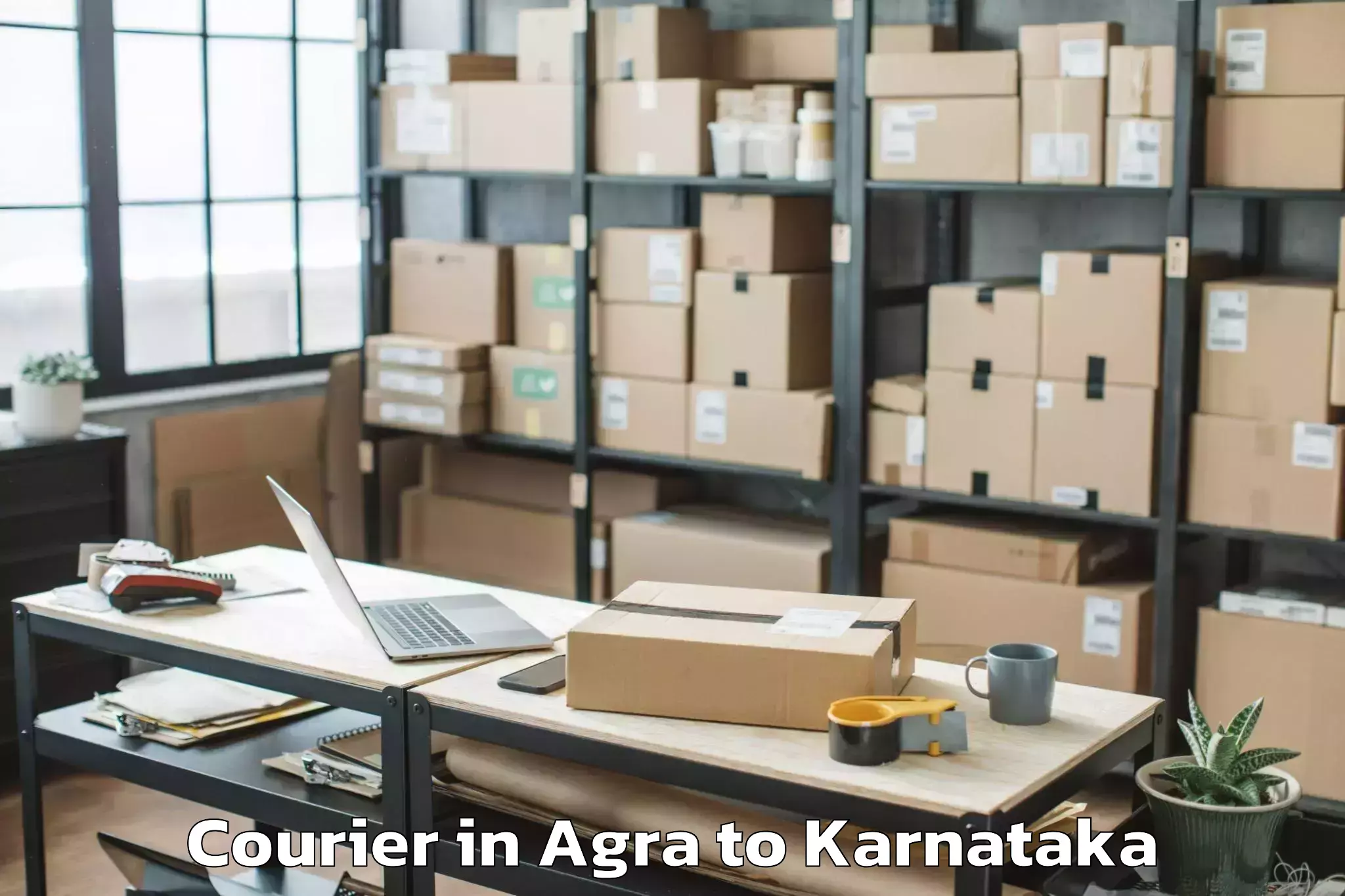 Affordable Agra to Karnataka State Rural Developm Courier